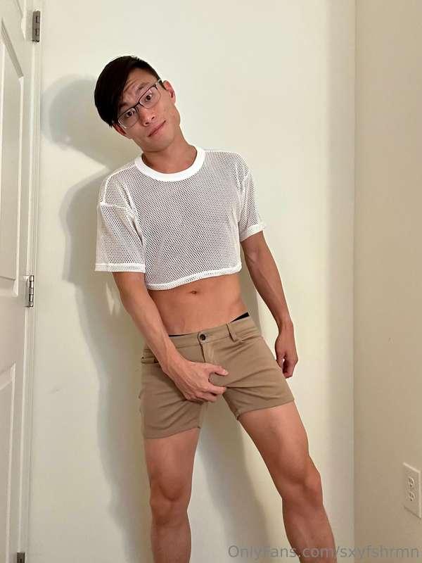 Crop top and a jockstrap? 🔥