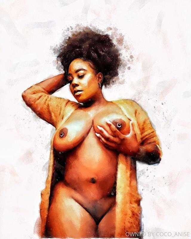 What do y’all think about this painting of me? I ❤️ It