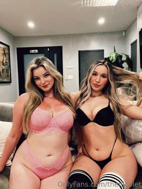 Just 2 food babies showing off our bellies. We just want to ..