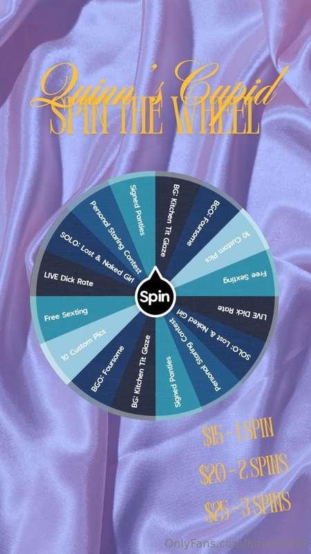 CUPID’S SPIN THE WHEELIt’s the month of loveeeeee so i made ..