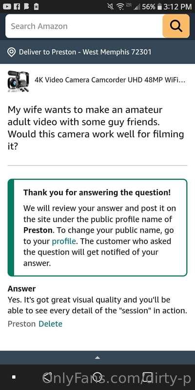 My ringing endorsement for Amazon's 4K Video Camera! Cum get..