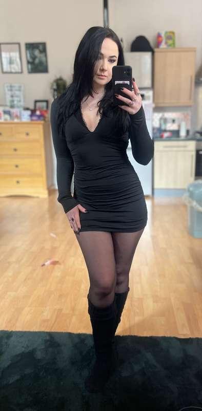 New dress covering some spooky panties...