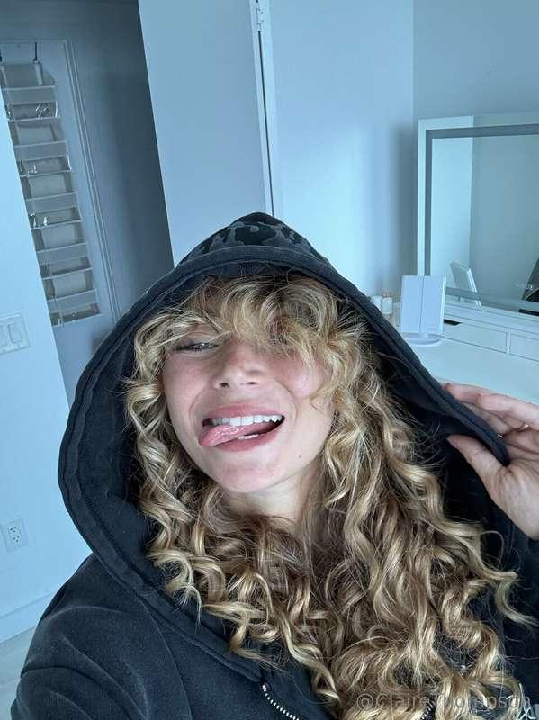 Hoodie on… nothing underneath 👀