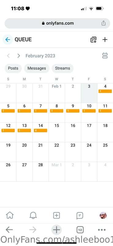 4 videos scheduled for Valentine’s Day 🤭 All at different ti..