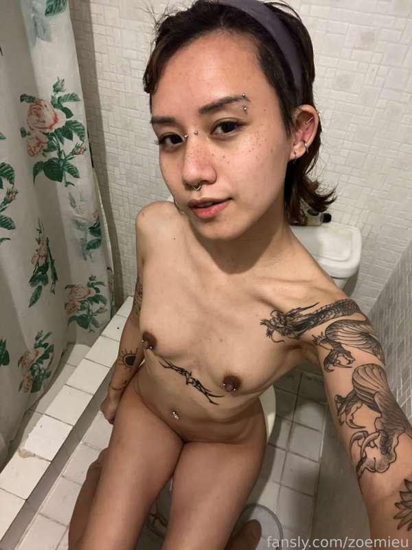 im with friends, so I can’t post much. But we’re going to the beach tomorrow, and Im so friggin excited!! anyway, heres me in the bathroom LMAOOO.

Very productive day today. Went hiking and bought sum clothes + ate A LOT

#fyp #Asian #Filipina #shorthair #pierced #tattooed #skinny #petite #smalltits 