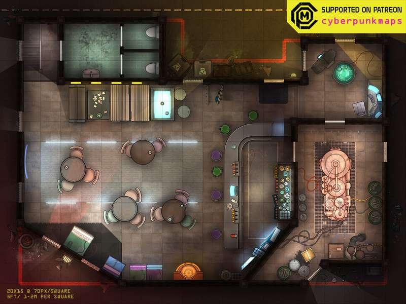 "The Circuit Breaker" - Cyber-Gang Bar (20x15)