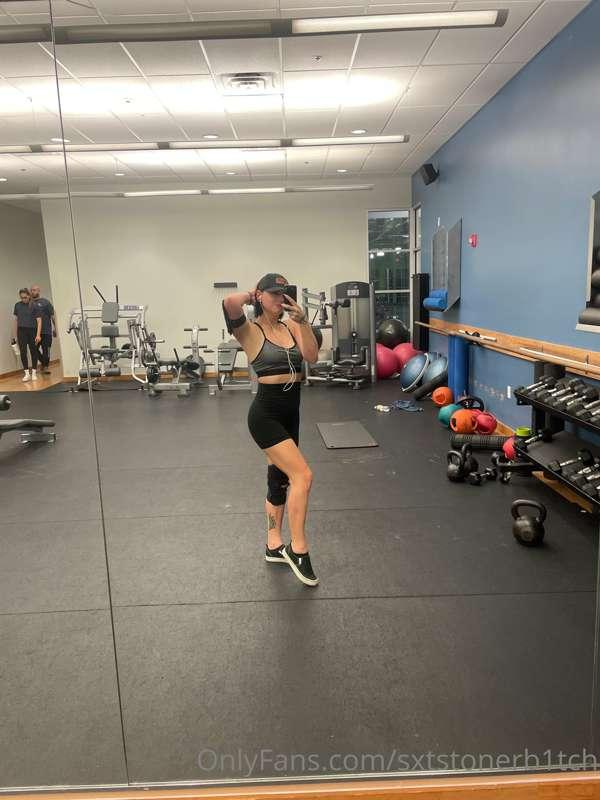 I’m up in the gym just working on my fitness