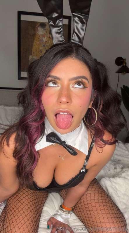 cute ahegao for u, i know u'd want to cum in my mouth 🤤 💦