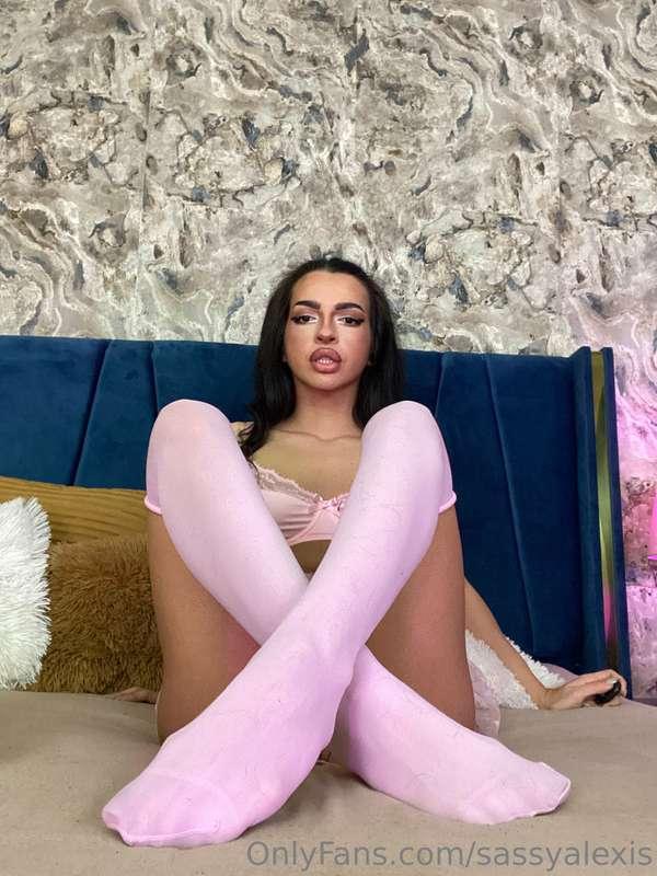 Pink nylons.. help me take them off maybe?