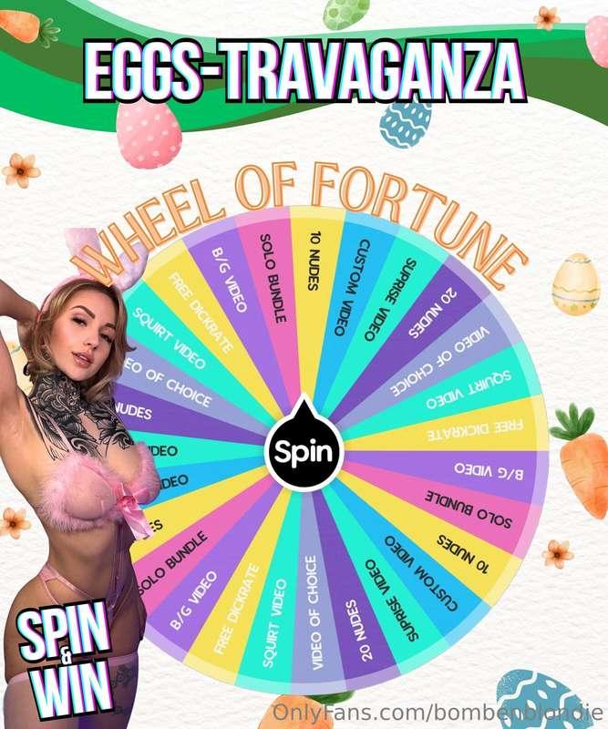 🐰EASTER WHEEL🐰 1 Spin 25$2 spins 35$3 spins 45$Your Easter b..