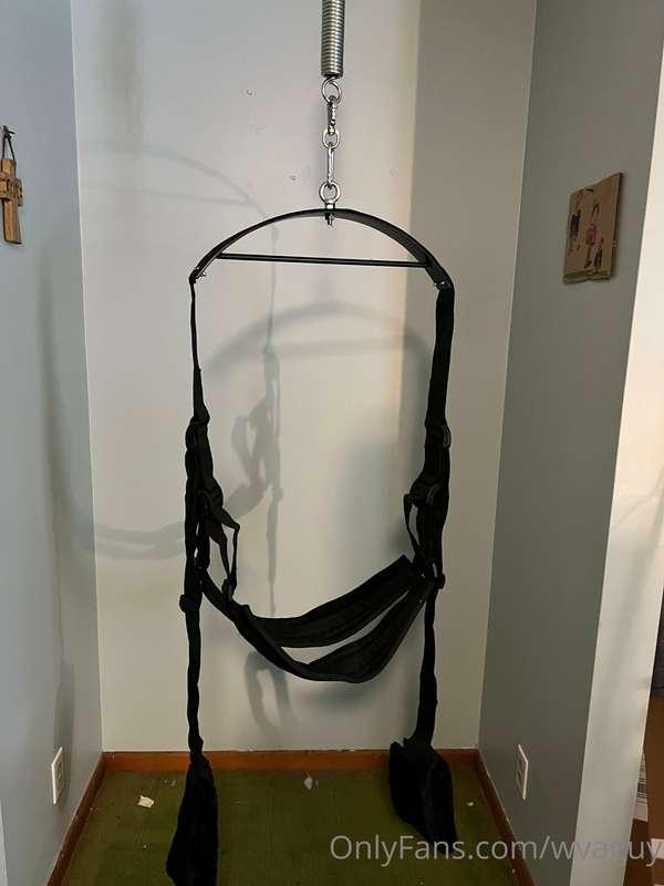 Swing is hung.. ready for some fun