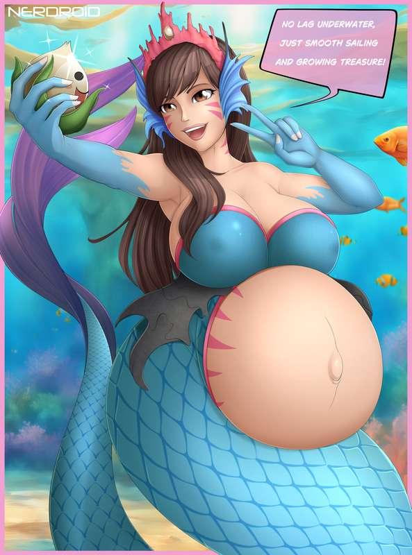 D.va - Mermaid Variant 🧜‍♀️✨