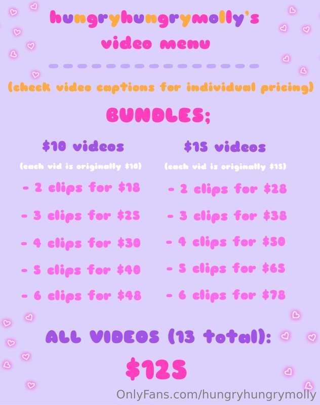 **my video menu w/bundle prices! ♡**

if you’re interested i..