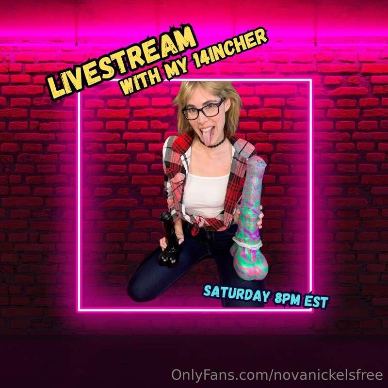 Free Live Stream with my 14INCHER Saturday 8pm EST!!! Dont m..