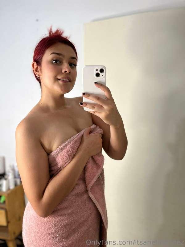 I don't feel like having my towel on!!