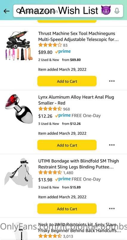 I added a Amazon Wish List to my profile the link is in the ..