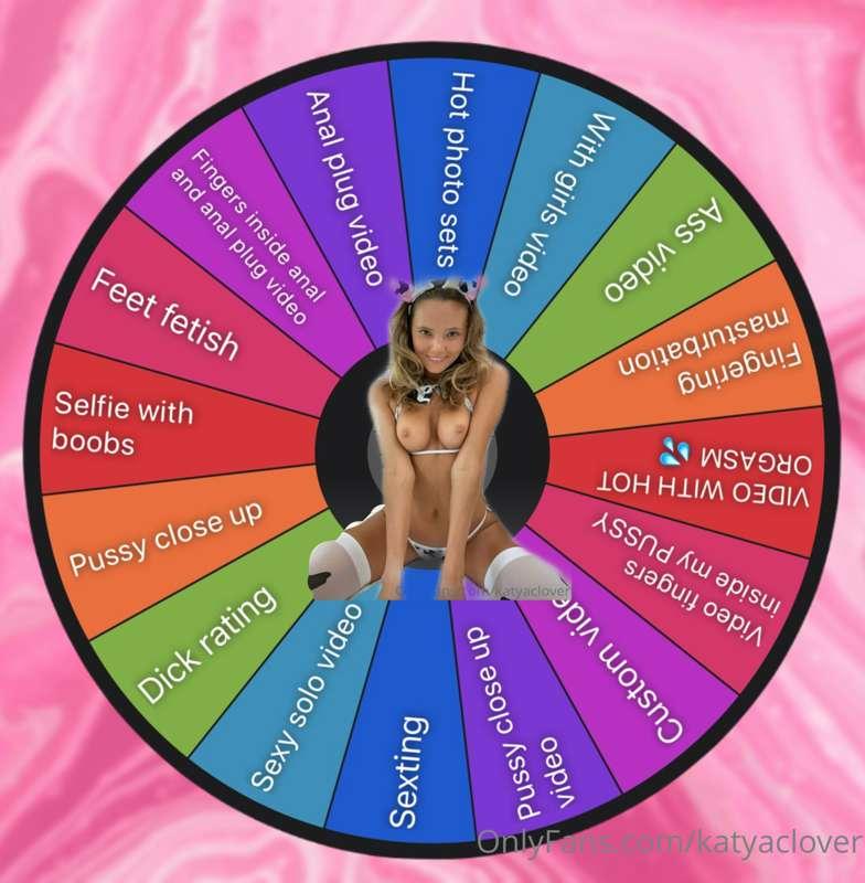 MY FAVORITE GAME💋
know you love it too!
spin the wheel and w..