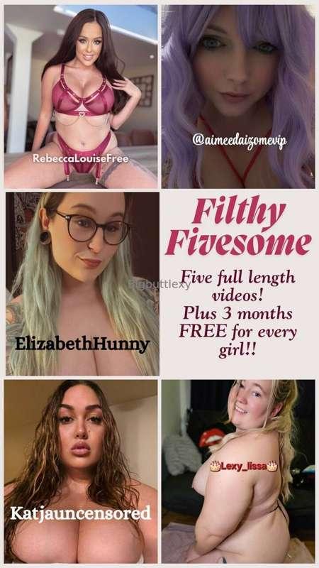 FILTHY FIVESOME!! 😈I’m really spoiling you now baby!! Me and..