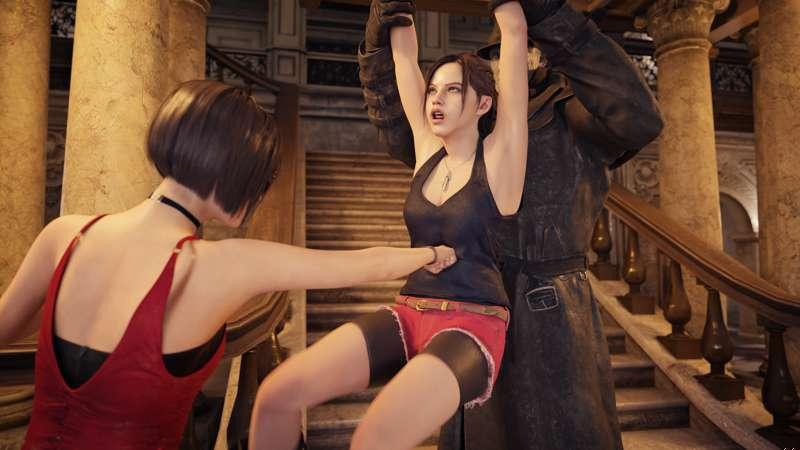 Claire Redfield - Bellypunched (4K)