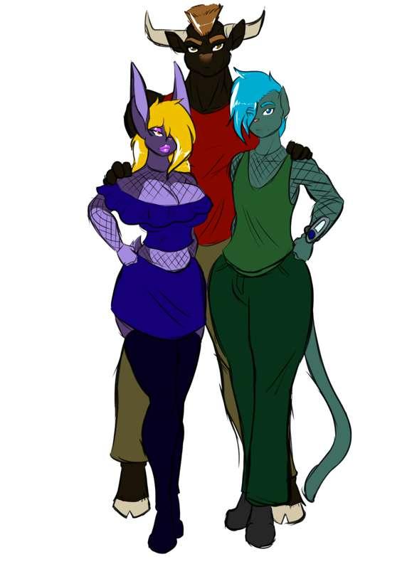 Weird dating trio
