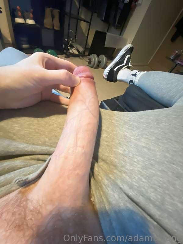 So horny rn… Would you suck it for me??… 😈