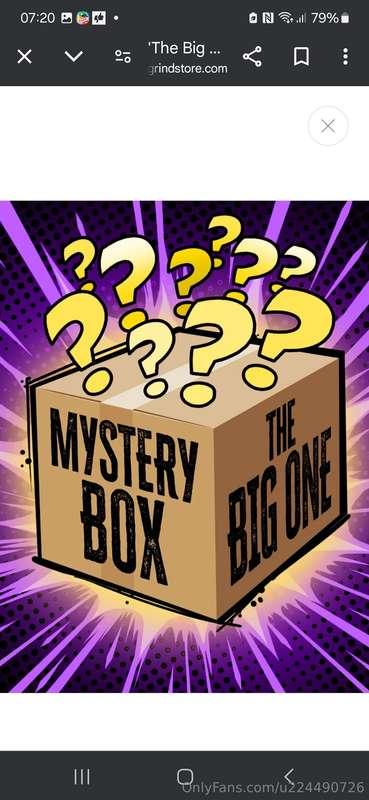Mystery box baby. See what u get, $5 a go xx