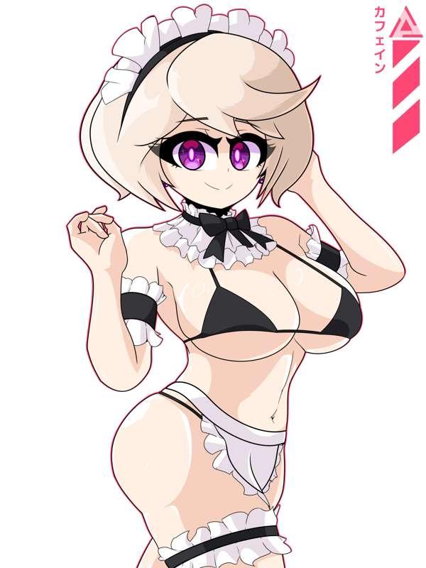 Ember in a Maid Bikini