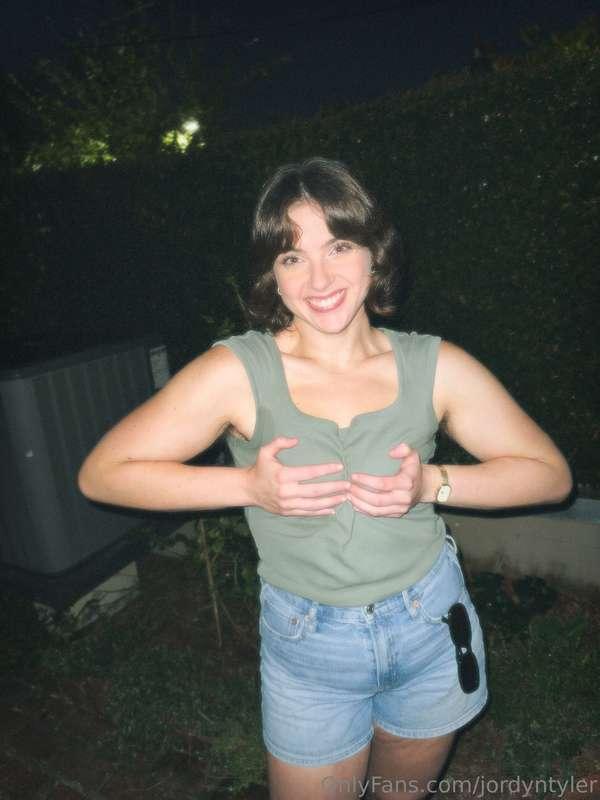 One thing about me, my tits are coming out at least once whe..
