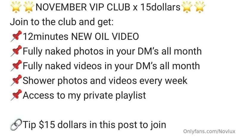 🌟NOVEMBER VIP CLUB🌟 this offer has expired