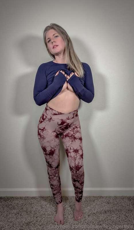 Stretching into something a little more comfortable. 🥰