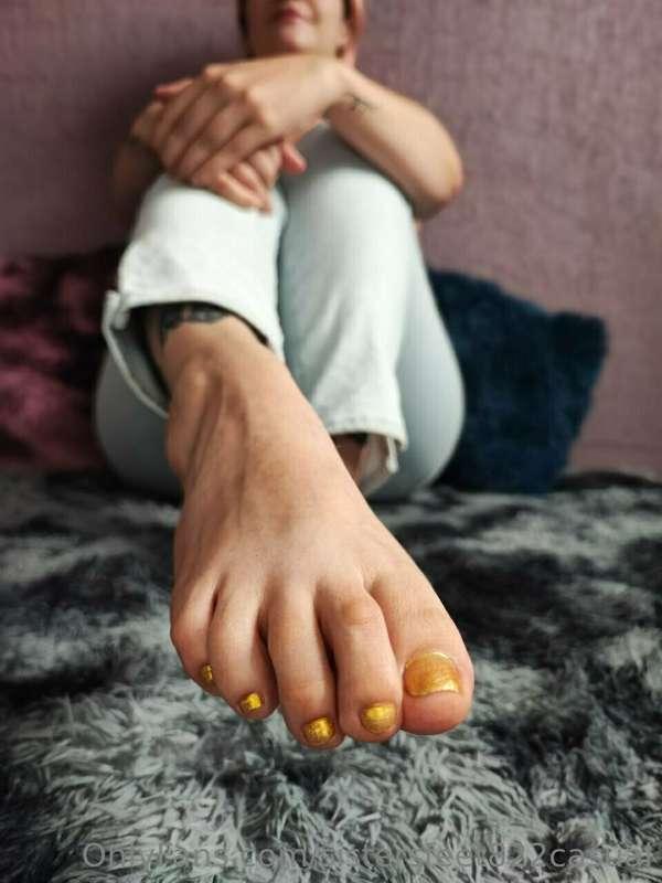 smiling for you as you kiss my feet