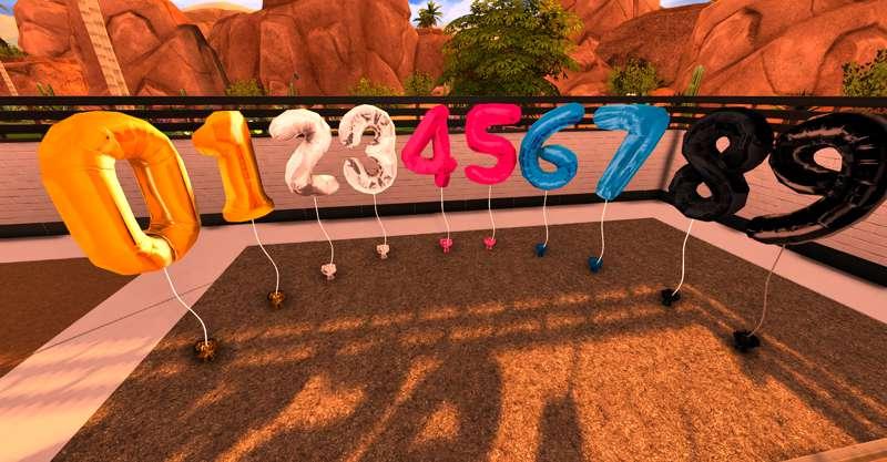 Birthday Number Balloons