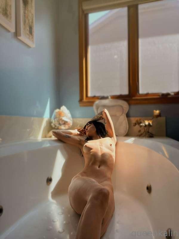 How about a bubble bath date?