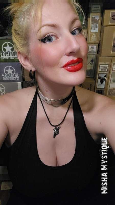 Blue-eyed mischief wrapped in lipstick and good intentions… ..