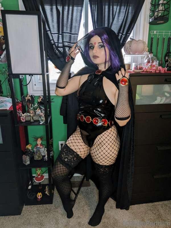 NSFW Raven cosplay set 🩶🔮 as seen on my premium page, up for..
