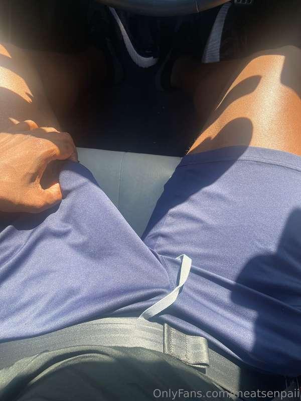 If we’re riding around and my dick isn’t hard like this, the..