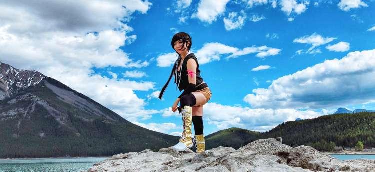 FF7 Yuffie Photshoot in the Mountains!! 
