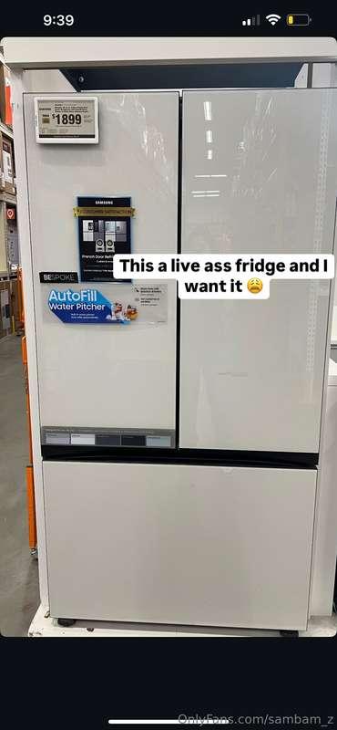 Omg anyone wanna help me buy this fridge? It’s a lil expensi..