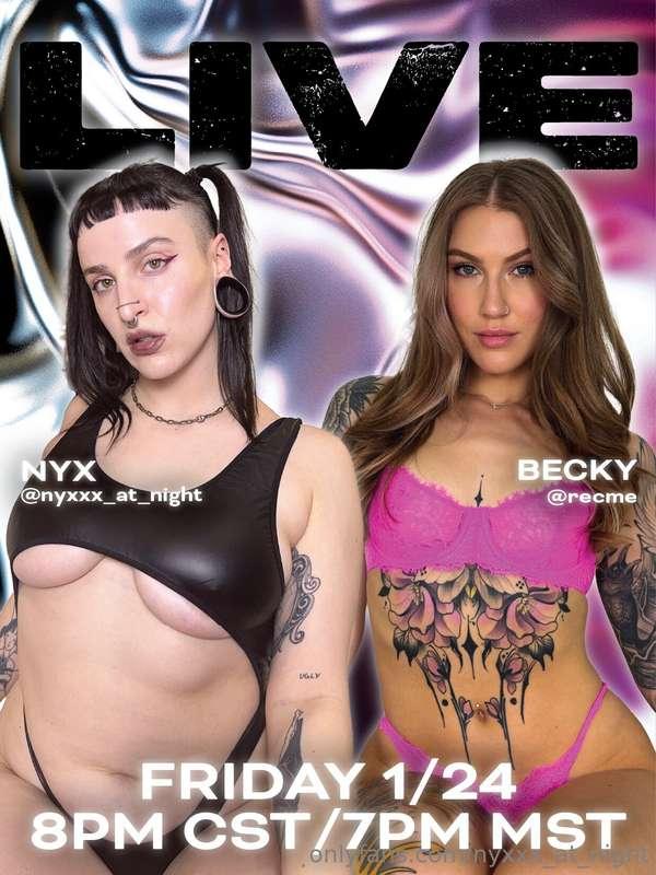 going LIVE tomorrow with @recme! don’t miss it! 😈