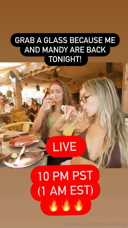 Hi everyone!! I’ll be going LIVE tonight at 10 pm PST with m..