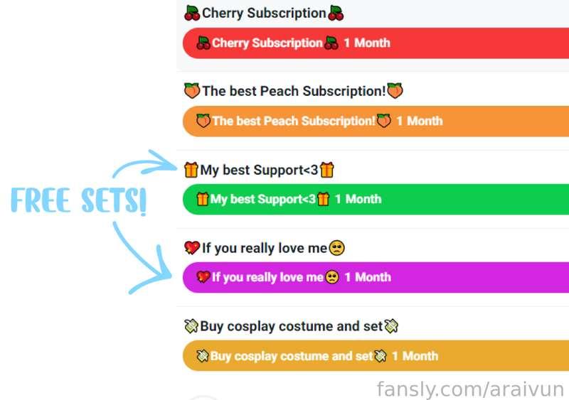 I just made a discount for my page for Easter🐰🍑✨

I also made new Tiers of subscriptions, be sure to check them out!❤️
Some of them include free sets🥰❤️

I have a lot of photos so I will post them everyday now 🤤💦