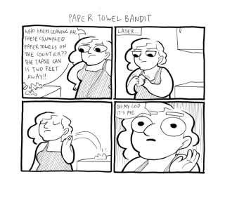 Mini Comic #10! Paper Towel Bandit