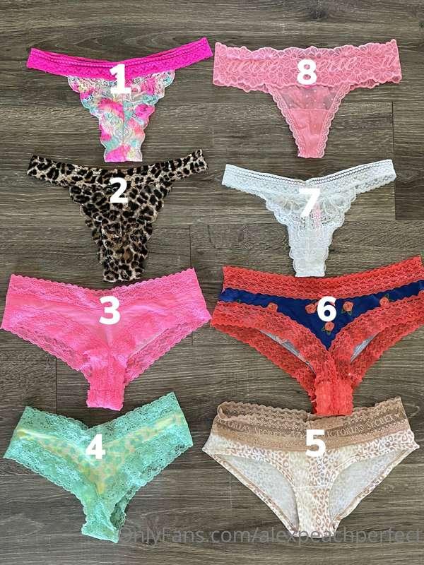 Here are some of the undies I have for purchase! 😈😈
As a spe..
