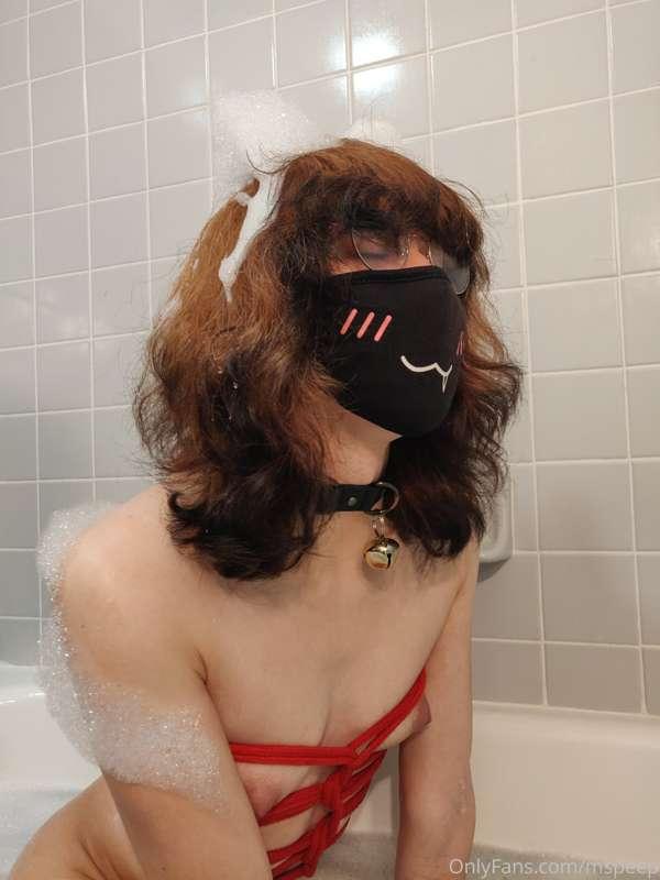I wasn't allowed to have my ears in the bath but now I got s..
