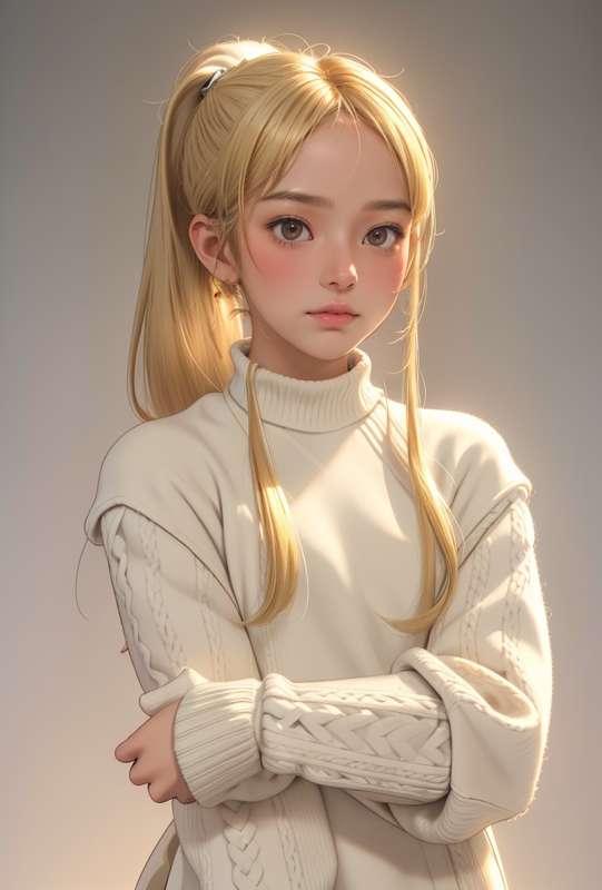 blonde pony