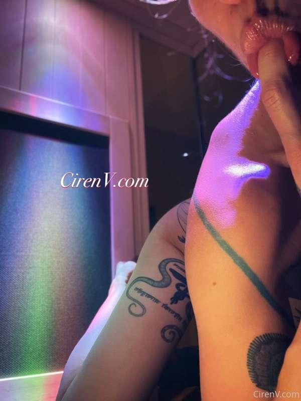 Ciren is home in the sauna right now after her workout.
