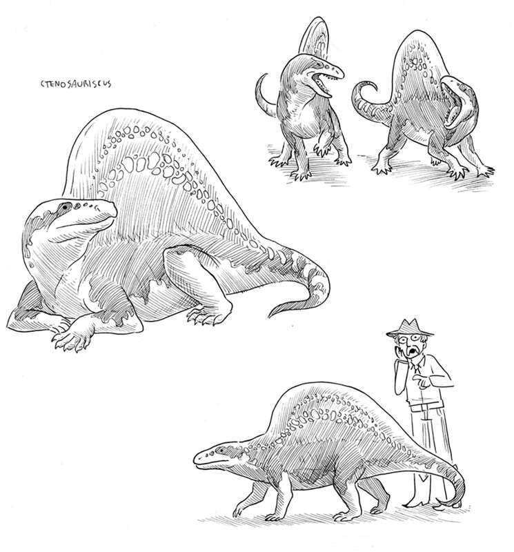 Extinct Creatures-- Ctenosauriscus