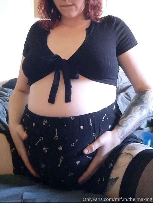 Anyone want to rub my belly and help me take my clothes off?
