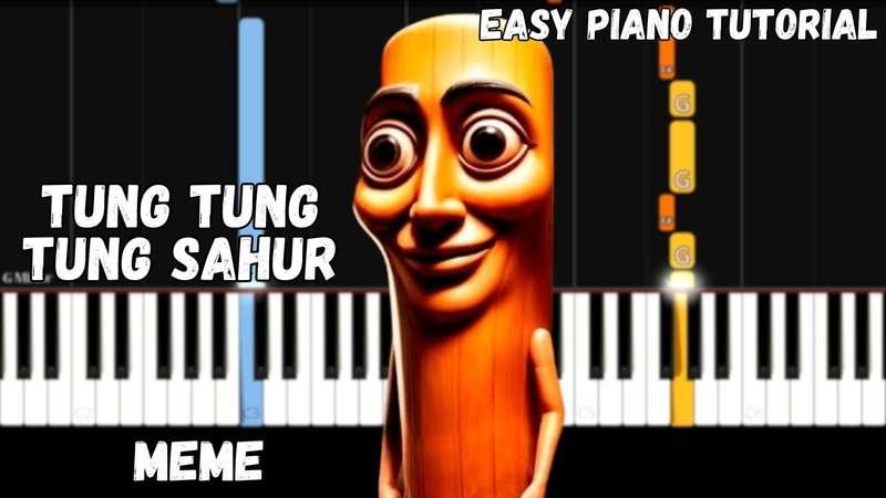 Easy MIDI - Tung Tung Tung Sahur (Atlantic Notes Arrangement + Tempo + Colors + Key)