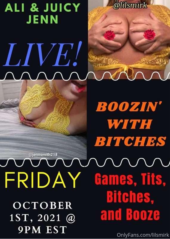 Join us live!!! Friday 9pm EST.